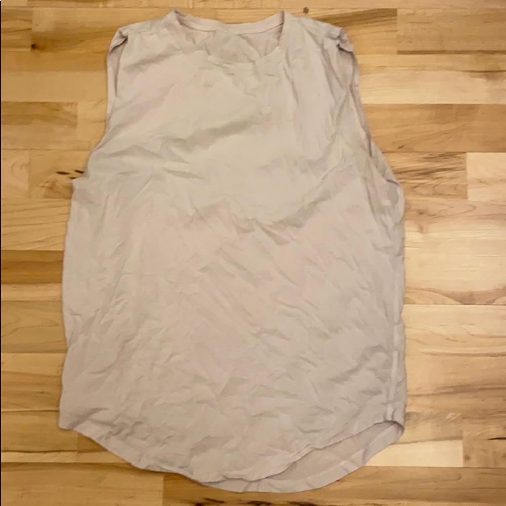 Lululemon Cut Off Pink Tank